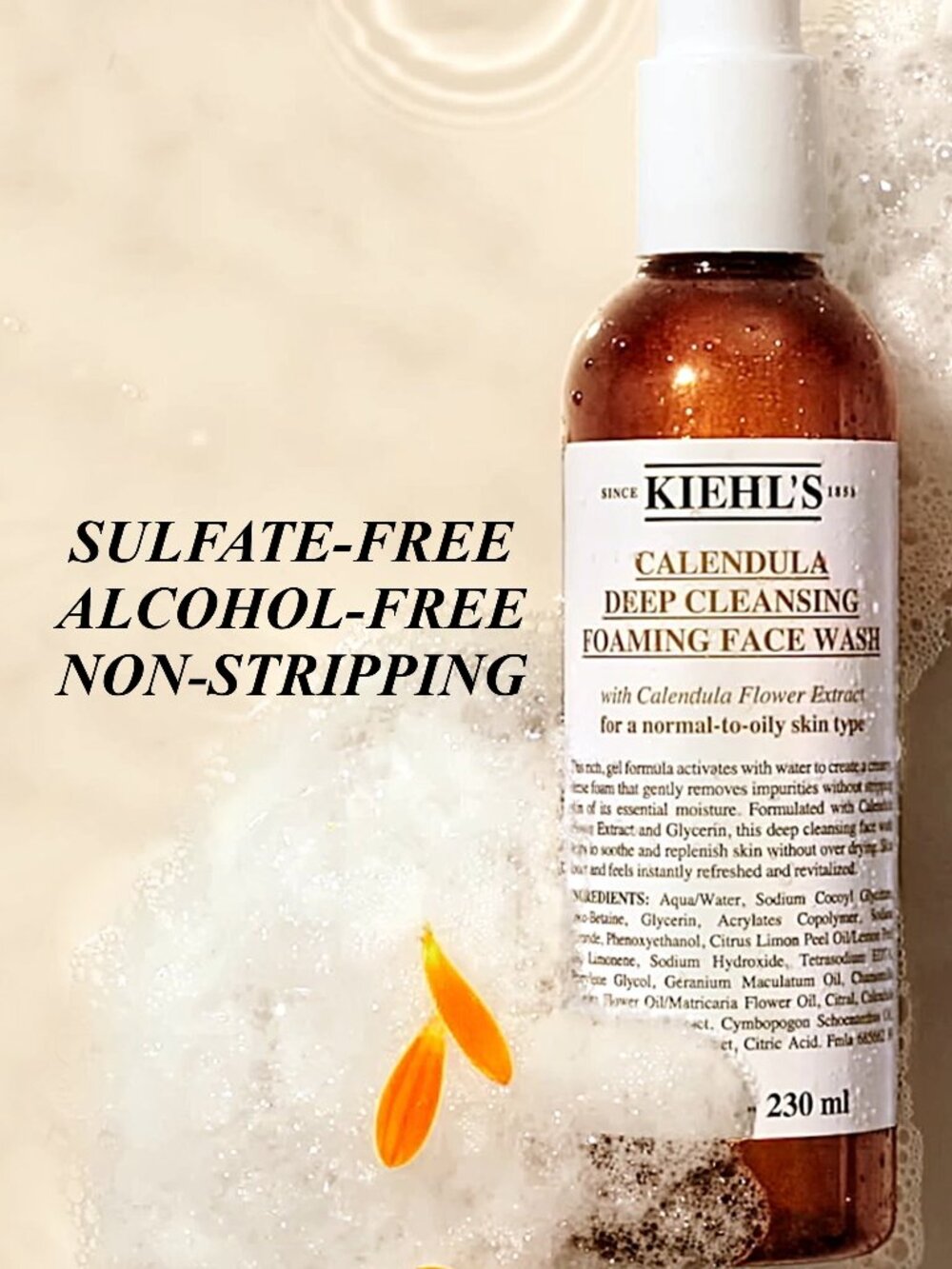 Kiehls Skincare Set-Calendula Deep Cleansing Foaming Face Wash,3 x 30ml-2pc-NEW - Picture 5 of 14